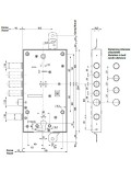 MOTTURA 54.587 SERRATURA PLURISISTEMA DOPPIA MAPPA ANTIDECODUE PIU' CILINDRO EUROPEO